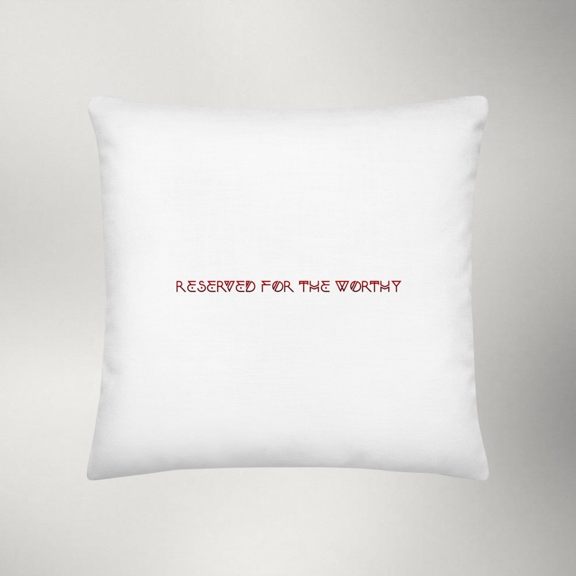 Ragnarok — Logo Throw Pillow | White