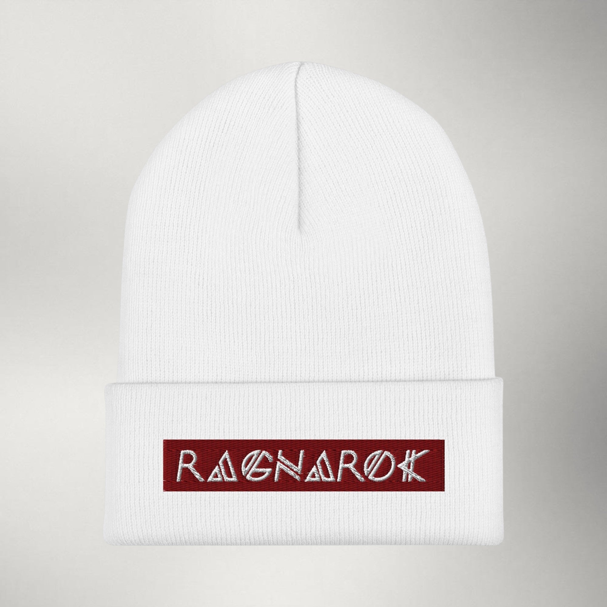 Ragnarok Maroon Box Logo Beanie