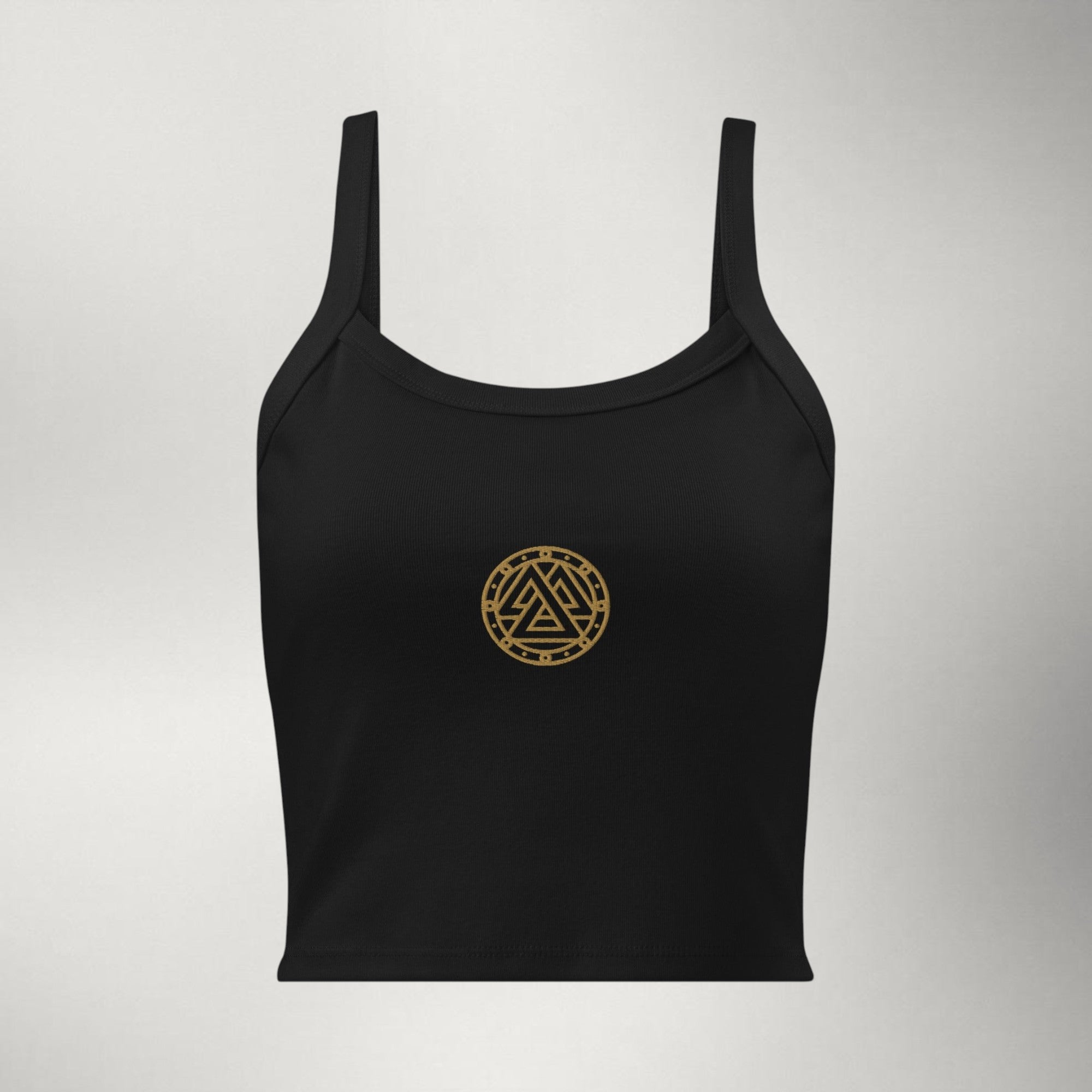 Ragnarok Women's Micro-Rib Tank — Gold Logo
