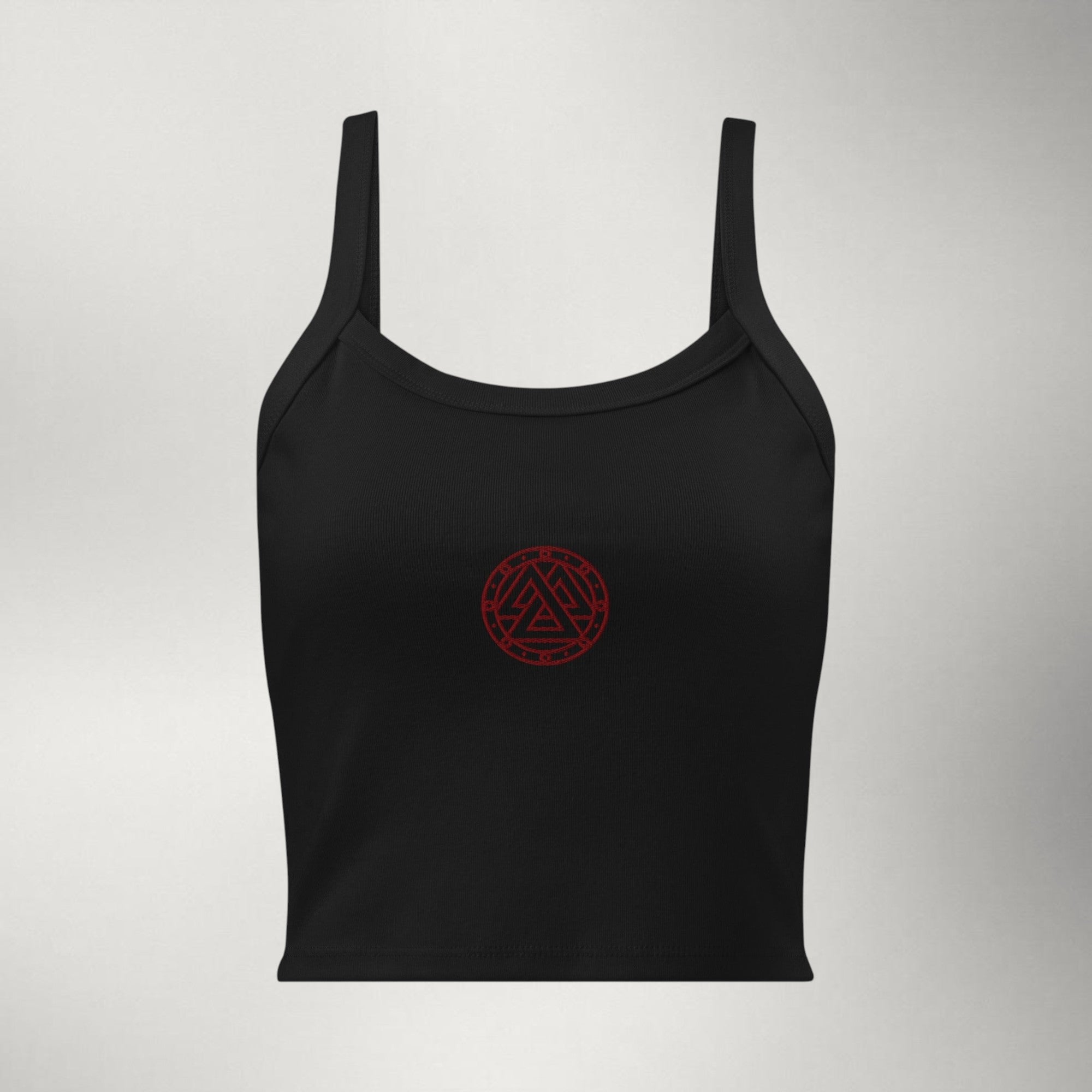 Ragnarok Women's Micro-Rib Tank — Maroon Logo