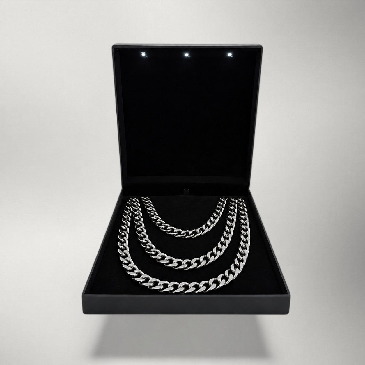Stainless Steel Miami Cuban Link Chain Necklace — 8–14mm Hip Hop Chain for Men