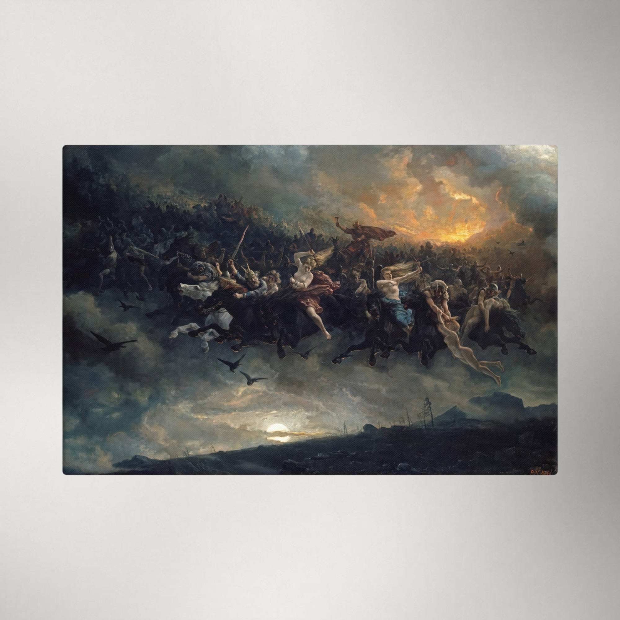 The Wild Hunt of Odin (Åsgårdsreien), by Peter Nicolai Arbo (1872)